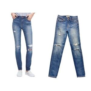 Madewell 9" High-Riser Skinny Skinny Women's  Distressed Jeans Size 27
